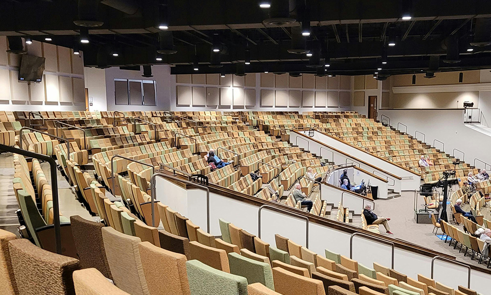 Example application of PET acoustic panels